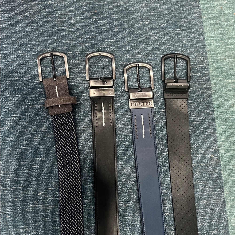 Men's Assorted Cuater Travis Matthew Belt Set - Black, Blue, Brown